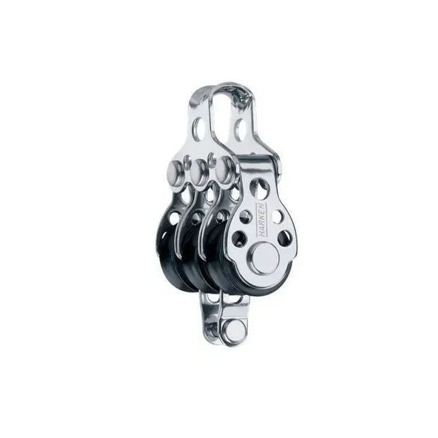 Harken 16mm Block, 3-scheibig, mit Hundsfott